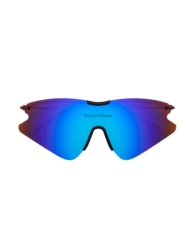 Lunettes de soleil Kohei Aero Blade Oxblood/D+ miroir bleu Lunettes de soleil Kohei Aero Blade Oxblood/D+ miroir bleu