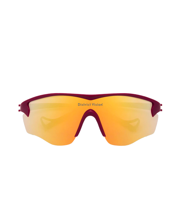 Lunettes de soleil Junya Racer Framboise/Miroir spectral D+ Lunettes de soleil Junya Racer Framboise/Miroir spectral D+
