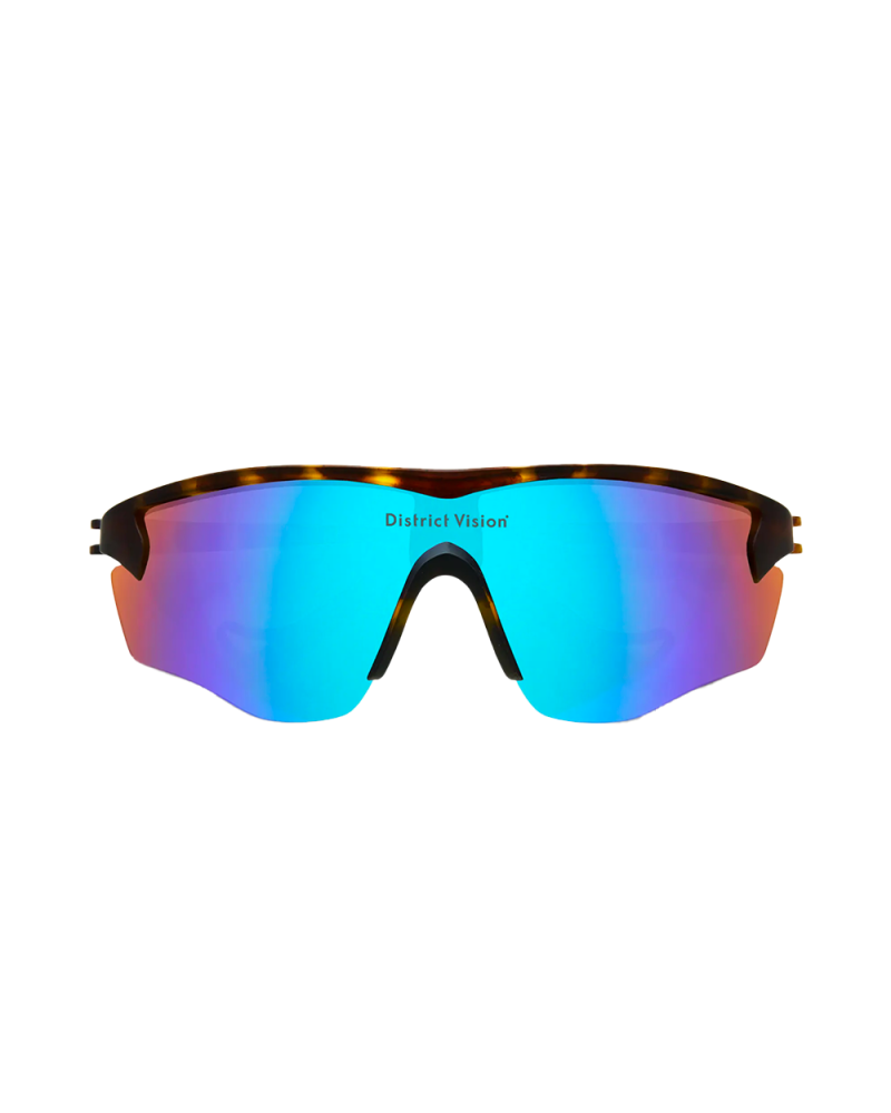 Lunettes de soleil Junya Racer Tortue/D+ Miroir Bleu Lunettes de soleil Junya Racer Tortue/D+ Miroir Bleu