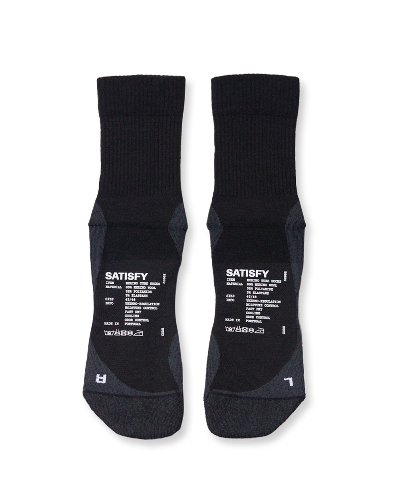 Chaussettes Merino Nylon Tube noir Chaussettes Merino Nylon Tube noir