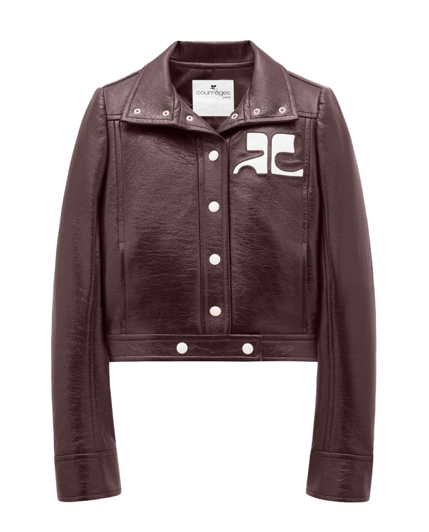 Veste Réédition en vinyle bordeaux Veste Réédition en vinyle bordeaux