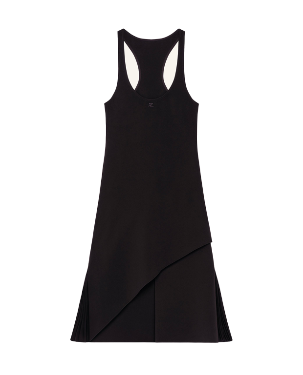Ruffled Infini Dress black Ruffled Infini Dress black