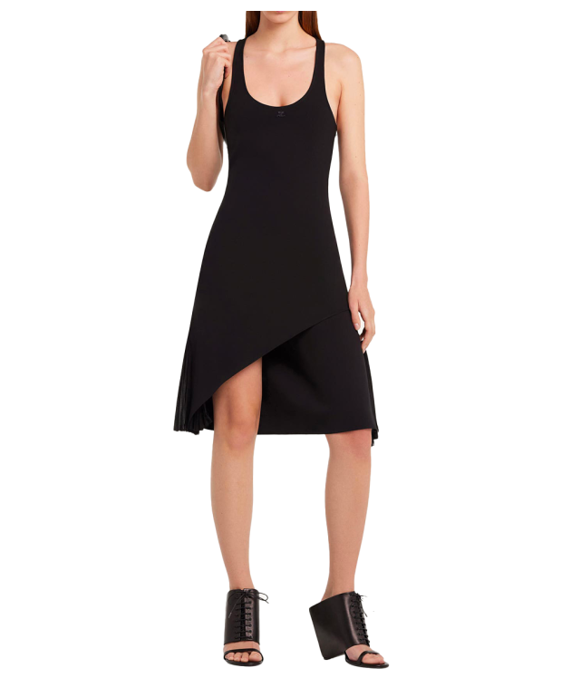 Ruffled Infini Dress black Ruffled Infini Dress black