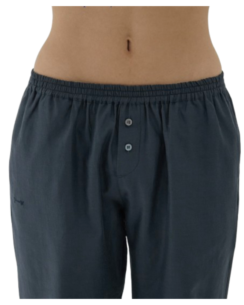 Pantalon en coton Limone gris foncé