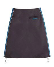 x Wales Bonner Jupe satinée noir