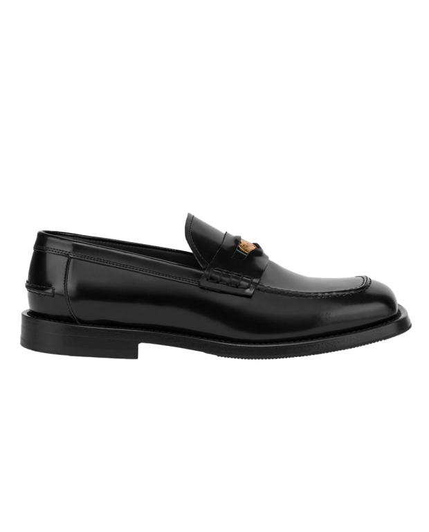 Brushed leather Moccasin black Brushed leather Moccasin black