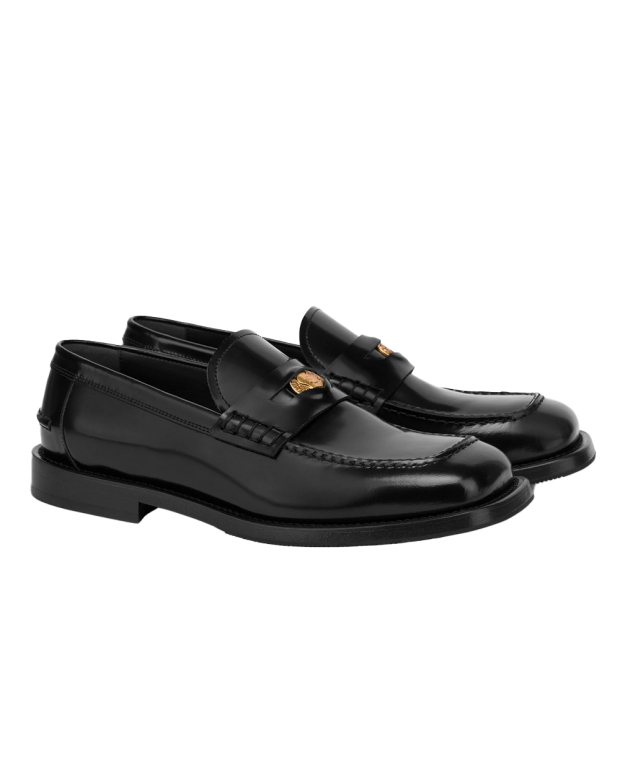 Brushed leather Moccasin black Brushed leather Moccasin black
