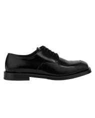 Derby en cuir brossé noir
