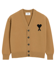 Cardigan en laine ADC camel/noir