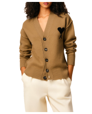 ADC wool Cardigan camel/black ADC wool Cardigan camel/black