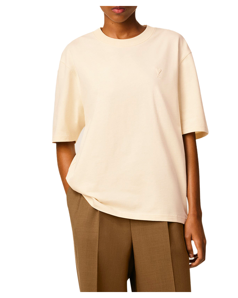 Small ADC embossed T-shirt ivory Small ADC embossed T-shirt ivory