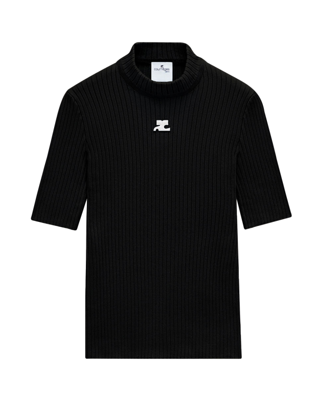 Pull Reedition manches courtes noir Pull Reedition manches courtes noir