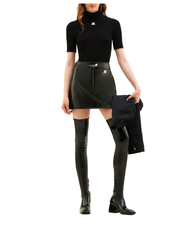 Pull Reedition manches courtes noir Pull Reedition manches courtes noir