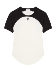 Circle Contrast T-shirt heritage white/black Circle Contrast T-shirt heritage white/black