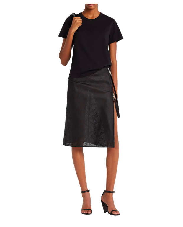 Embroidered T-shirt black Embroidered T-shirt black