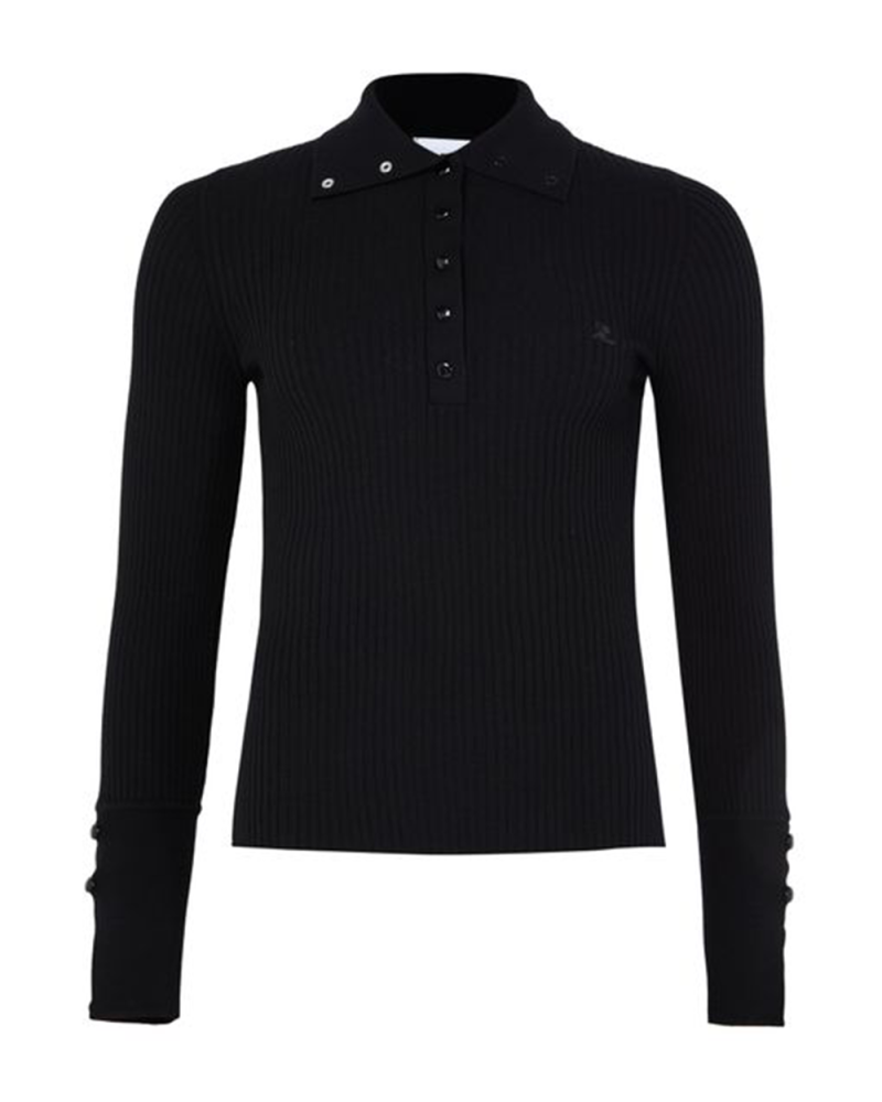 Classic rib Polo black Classic rib Polo black