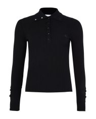 Classic rib Polo black Classic rib Polo black