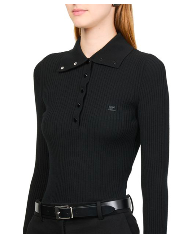 Classic rib Polo black Classic rib Polo black