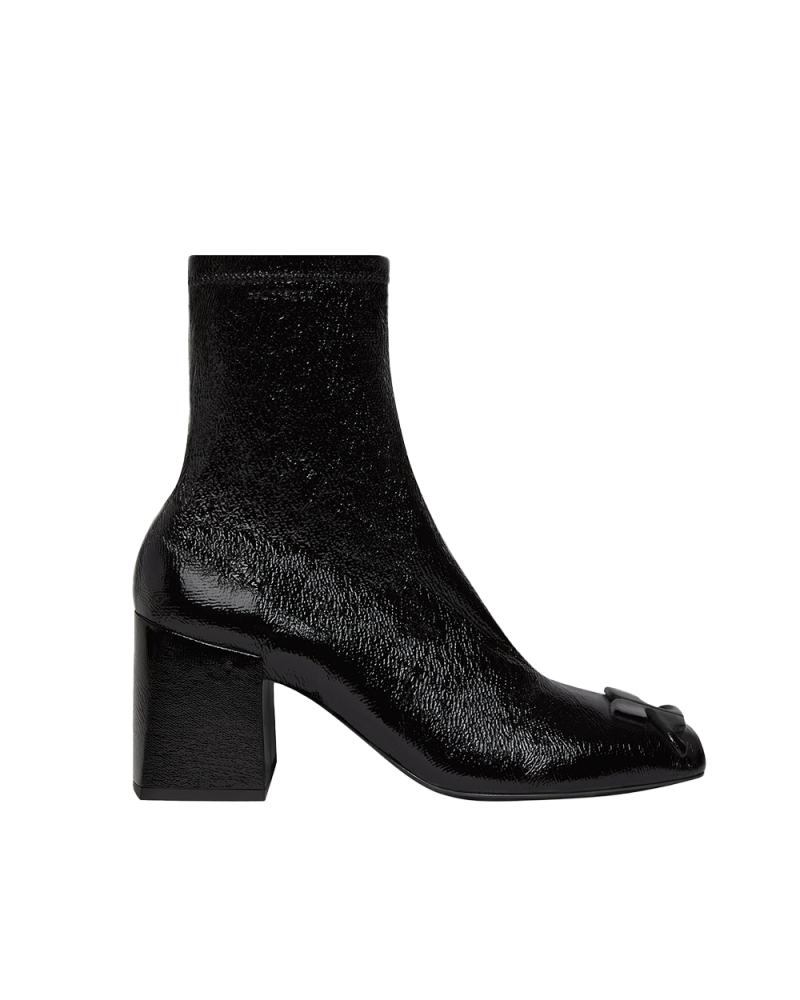 Reedition vynil Ankle Boots black