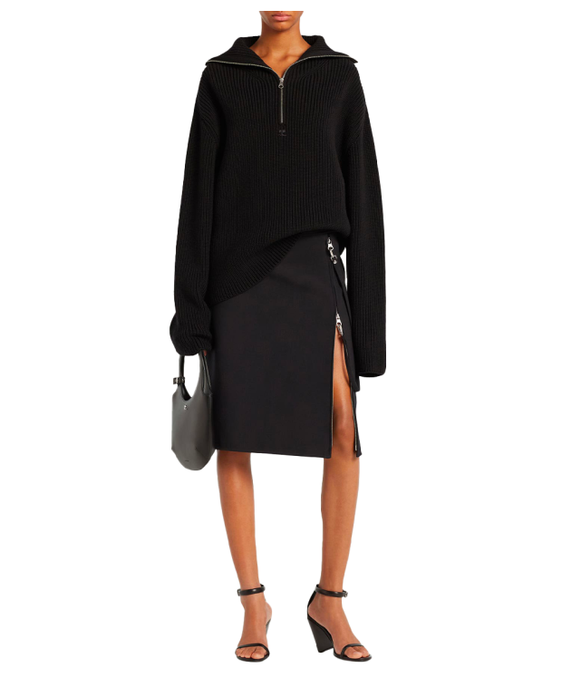 Pull Camionneur en laine noir Pull Camionneur en laine noir