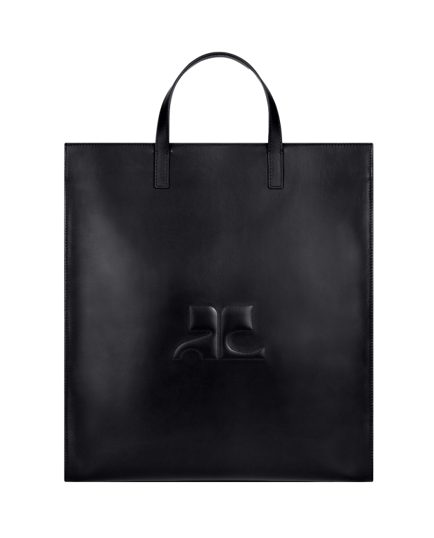 Tote Bag AC en cuir noir Tote Bag AC en cuir noir