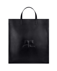Tote Bag AC en cuir noir