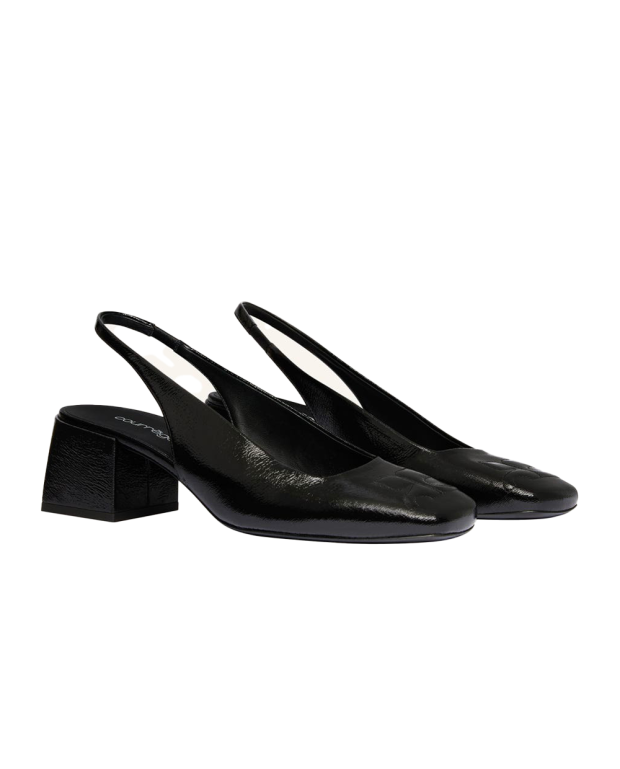Vinyl AC Slingbacks black Vinyl AC Slingbacks black