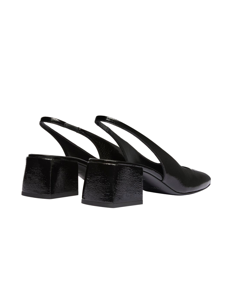 Vinyl AC Slingbacks black Vinyl AC Slingbacks black