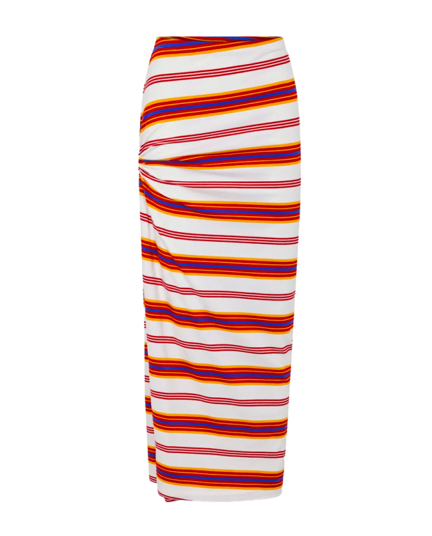 Stripes long Skirt cream/orange Stripes long Skirt cream/orange