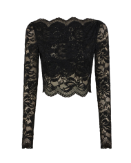 Crop Top en dentelle noir Crop Top en dentelle noir