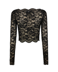 Crop Top en dentelle noir Crop Top en dentelle noir