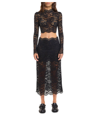 Crop Top en dentelle noir Crop Top en dentelle noir