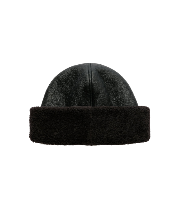 Blizzard Hat - Our Legacy - Dark Brown Aviator Shearling