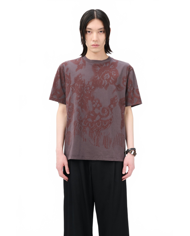 Box T-shirt - Our Legacy - Tasty Raisin Lace Stencil Box T-shirt - Our Legacy - Tasty Raisin Lace Stencil