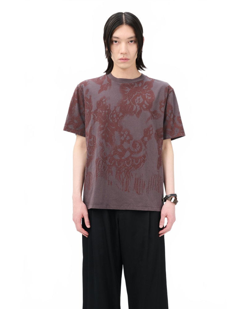 Box T-shirt - Our Legacy - Tasty Raisin Lace Stencil Box T-shirt - Our Legacy - Tasty Raisin Lace Stencil