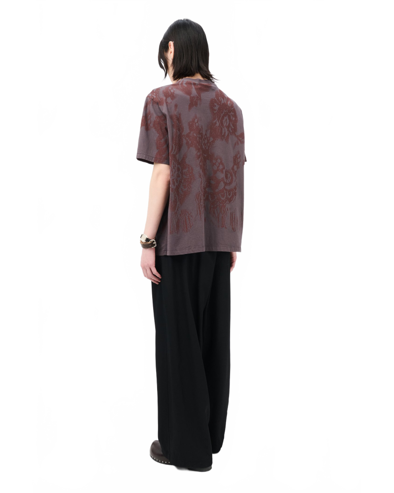 Box T-shirt - Our Legacy - Tasty Raisin Lace Stencil Box T-shirt - Our Legacy - Tasty Raisin Lace Stencil