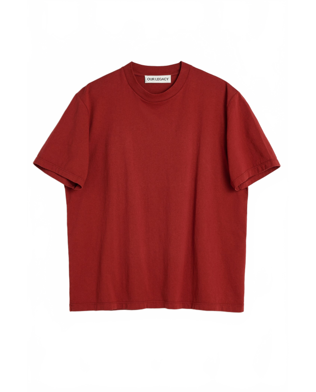 Box T-shirt - Our Legacy - Burnt Brick Legacy Jersey Box T-shirt - Our Legacy - Burnt Brick Legacy Jersey