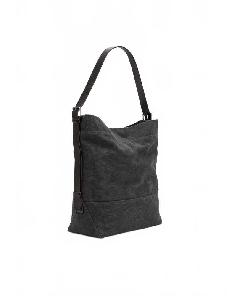 lemaire BELTED TOTE BAG ASH BLACK トートバッグ Lemaire Belted Tote Bag | Ash Black | Canoe Club