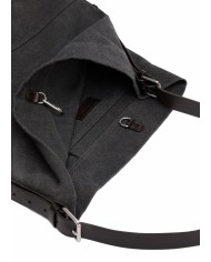 Belted Tote Bag - Lemaire - Ash Black Belted Tote Bag - Lemaire - Ash Black