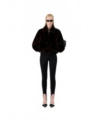 Faux Fur Bomber Jacket - Coperni - Brown Faux Fur Bomber Jacket - Coperni - Brown