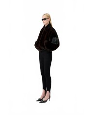 Faux Fur Bomber Jacket - Coperni - Brown Faux Fur Bomber Jacket - Coperni - Brown