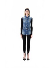 Hybrid Rib Denim Pants - Coperni - Black / Blue Vintage Hybrid Rib Denim Pants - Coperni - Black / Blue Vintage