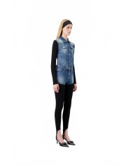 Hybrid Rib Denim Pants - Coperni - Black / Blue Vintage Hybrid Rib Denim Pants - Coperni - Black / Blue Vintage