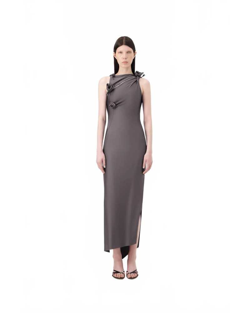 Flower Gown - Coperni - Grey Petra Flower Gown - Coperni - Grey Petra
