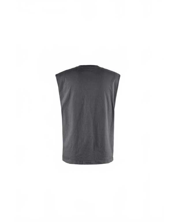 California Cotton Cut-off Tee - District Vision - Flower Power Black California Cotton Cut-off Tee - District Vision - Flower Power Black