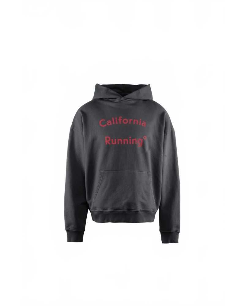 California Cotton Hoodie - District Vision - California Running Black California Cotton Hoodie - District Vision - California Running Black