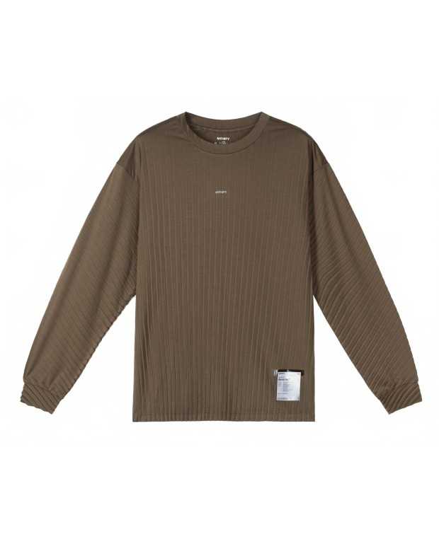 Auralite Pleated Long Tee - Satisfy - Olive Auralite Pleated Long Tee - Satisfy - Olive