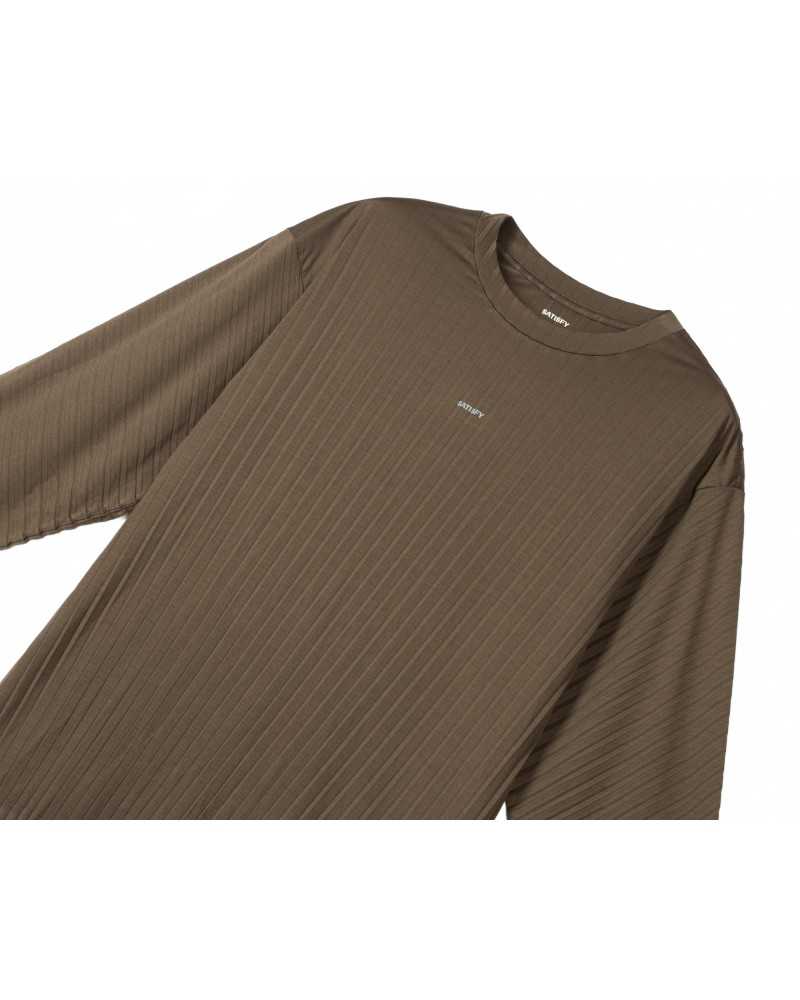 Auralite Pleated Long Tee - Satisfy - Olive Auralite Pleated Long Tee - Satisfy - Olive