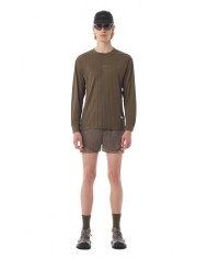 Auralite Pleated Long Tee - Satisfy - Olive Auralite Pleated Long Tee - Satisfy - Olive