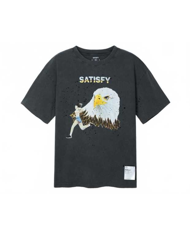 Mothtech T-shirt - Satisfy - Aged Black / Eagle Logo Mothtech T-shirt - Satisfy - Aged Black / Eagle Logo